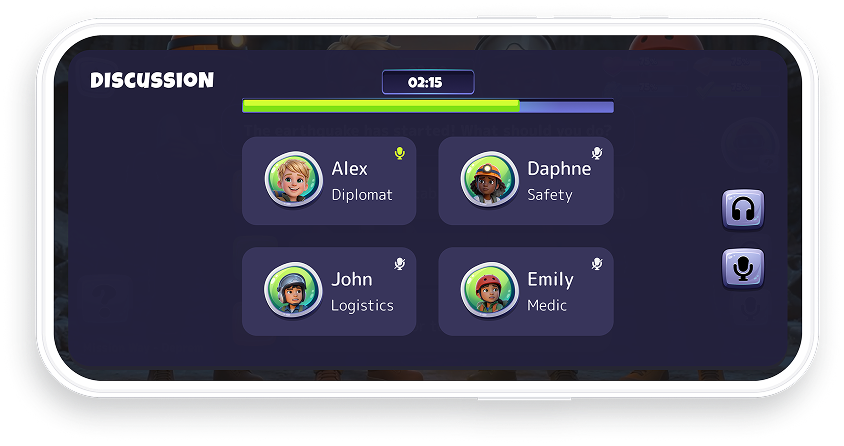 Discuss options as a team